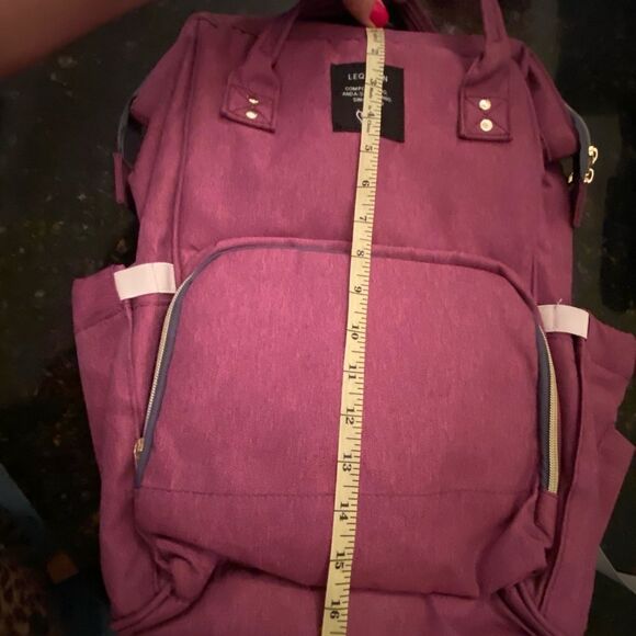 LeQueen Mauve Diaper Mommy Backpack - Picture 13 of 15